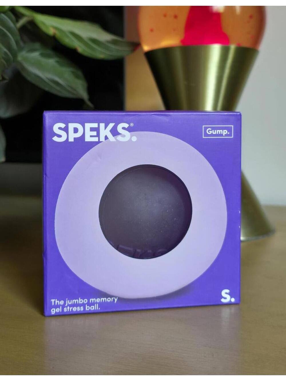 NIB Speks Jumbo Gump Memory Gel Stress Ball - Mist